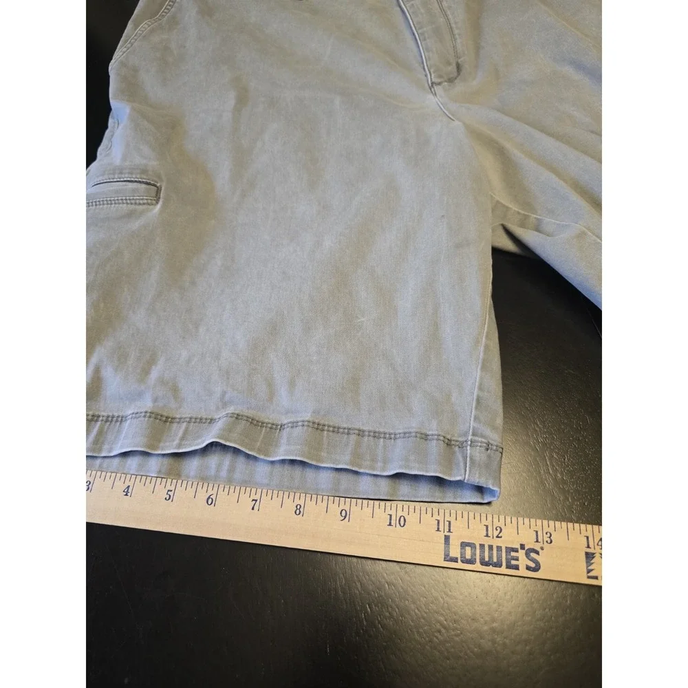 Tommy Bahama Boracay Shorts Men's 42LG Gray Chino Cotton Tencel Stretch Shark‎